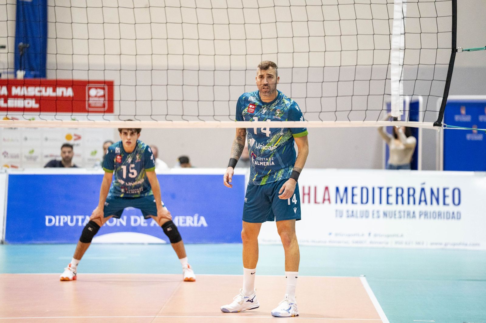 Las imágenes del partido entre Unicaja Costa de Almería y Pamesa Teruel de Superliga de voleibol