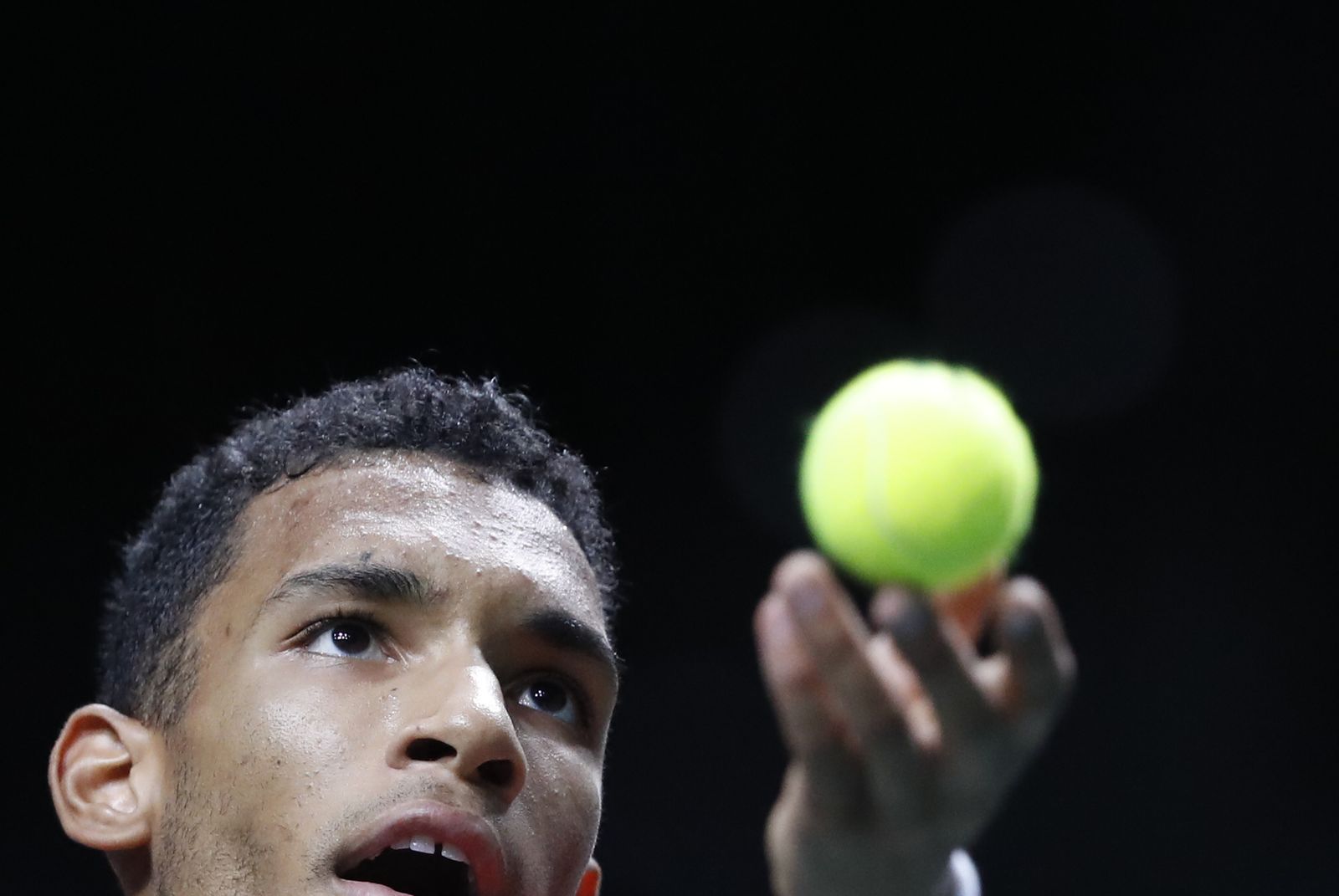 Felix Auger Aliassime - Lorenzo Musetti de la Copa Davis de Málaga