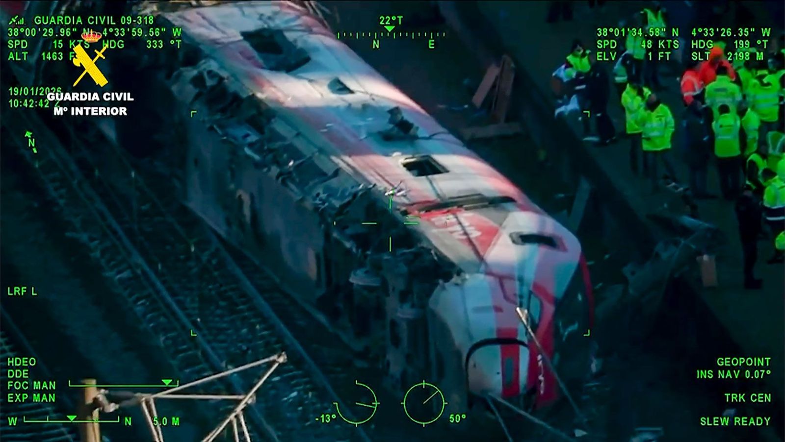Captura facilitada por la Guardia Civil del lugar del accidente