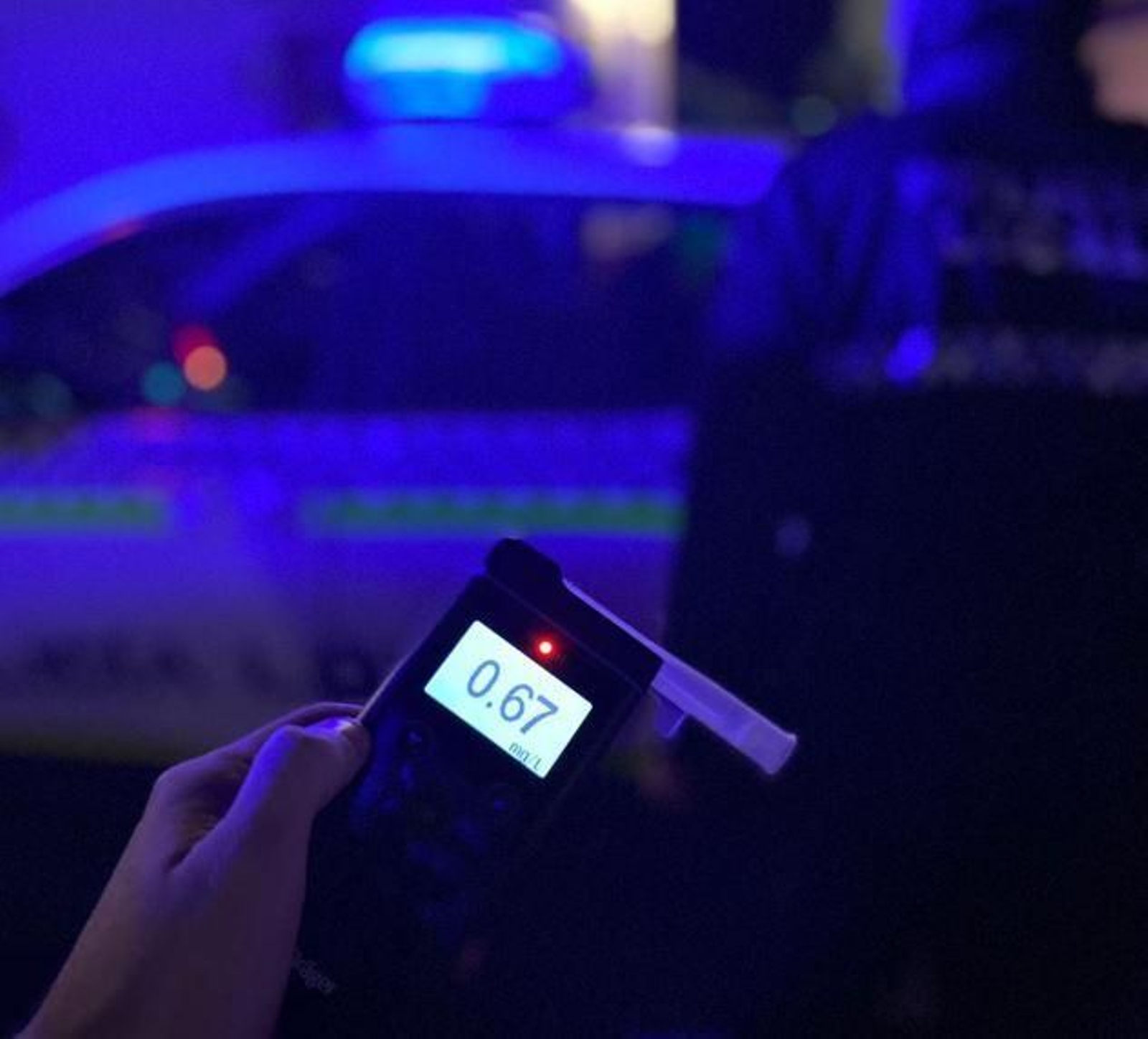 Alcoholímetro de la Policía Local de Los Barrios.