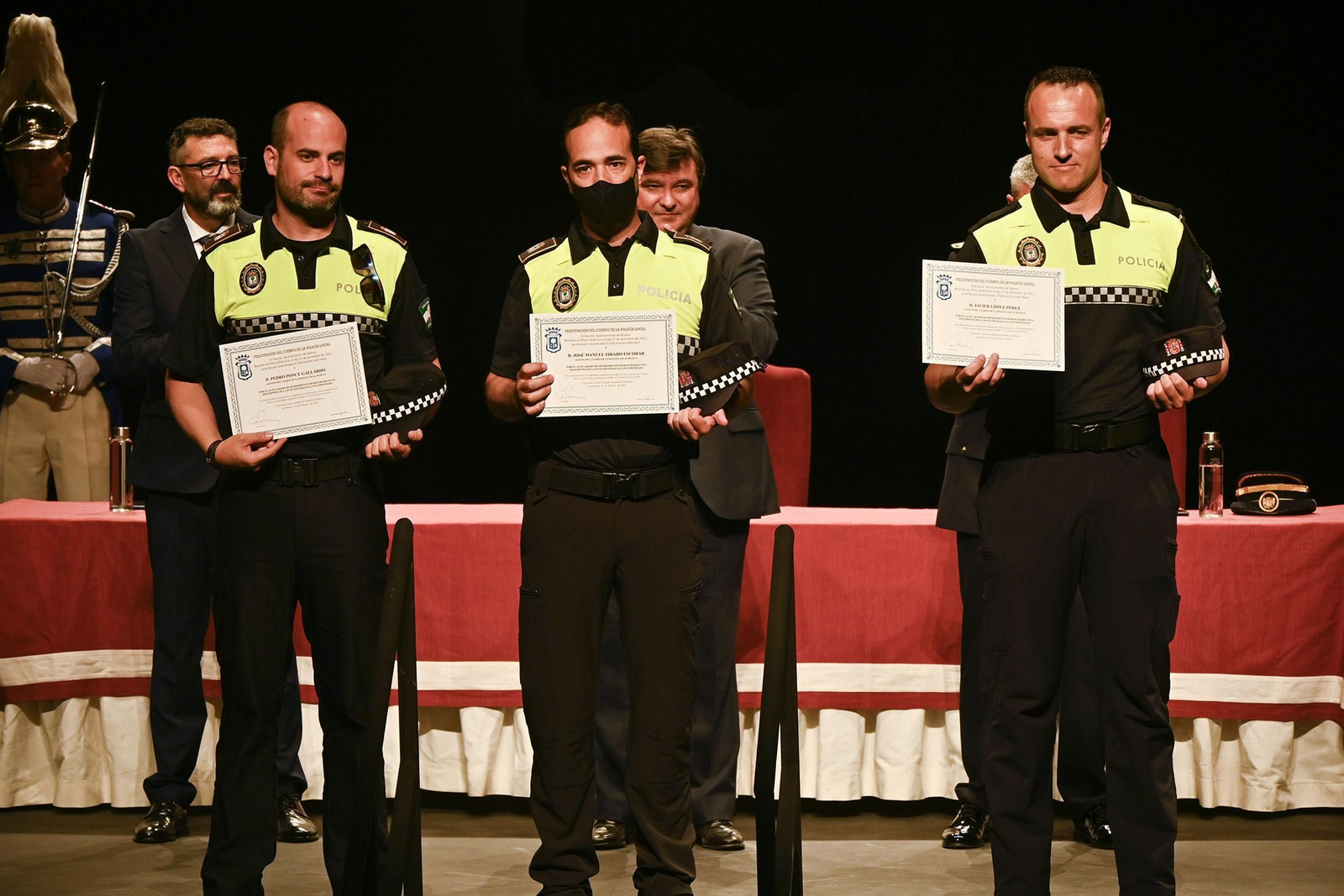 Imágenes del acto del Día de la Policía Local de Huelva