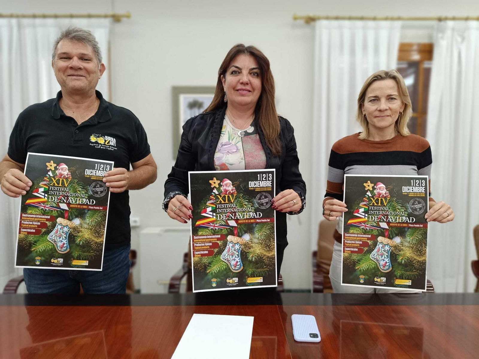 El acto de presenatación del Festival Internacional de Navidad.