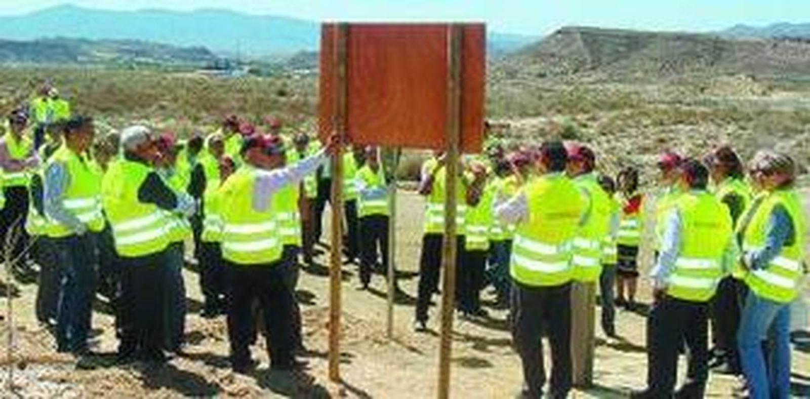 Momento de la inauguración del área 'Fernando Parra'.