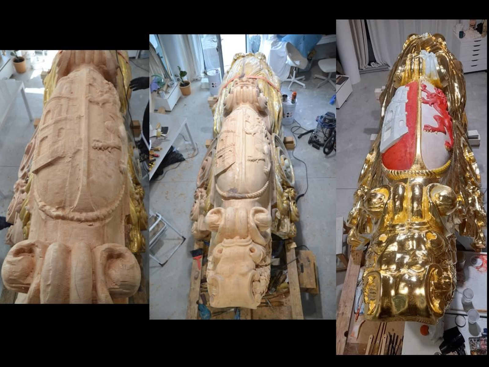 Así ha sido la restauración en Jerez de la diosa de Elcano