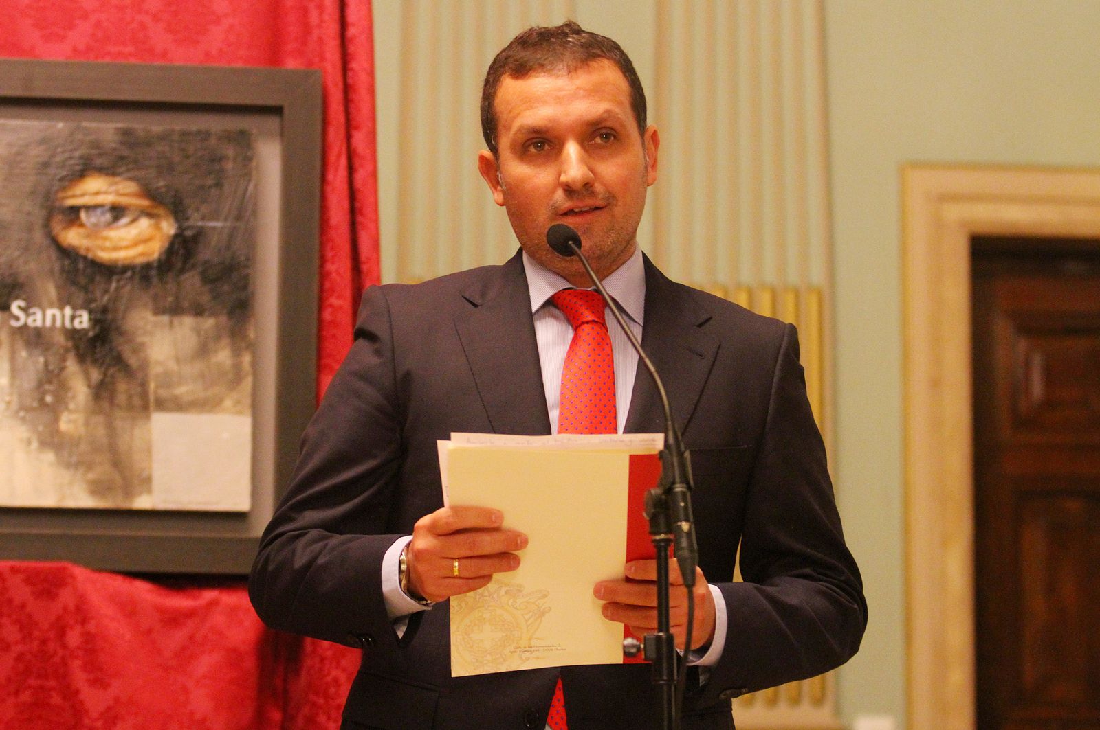 Imágenes de la presentación del cartel de la Semana Santa 2018