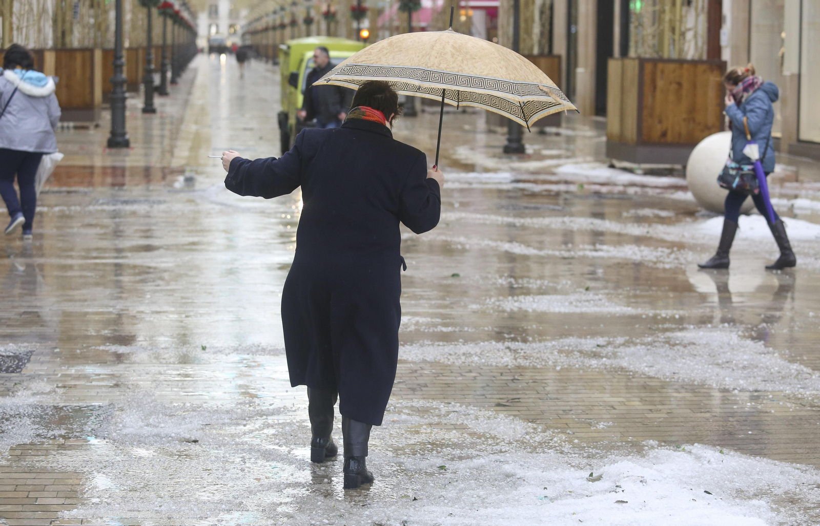 Fotos de la fuerte granizada registrada en Málaga