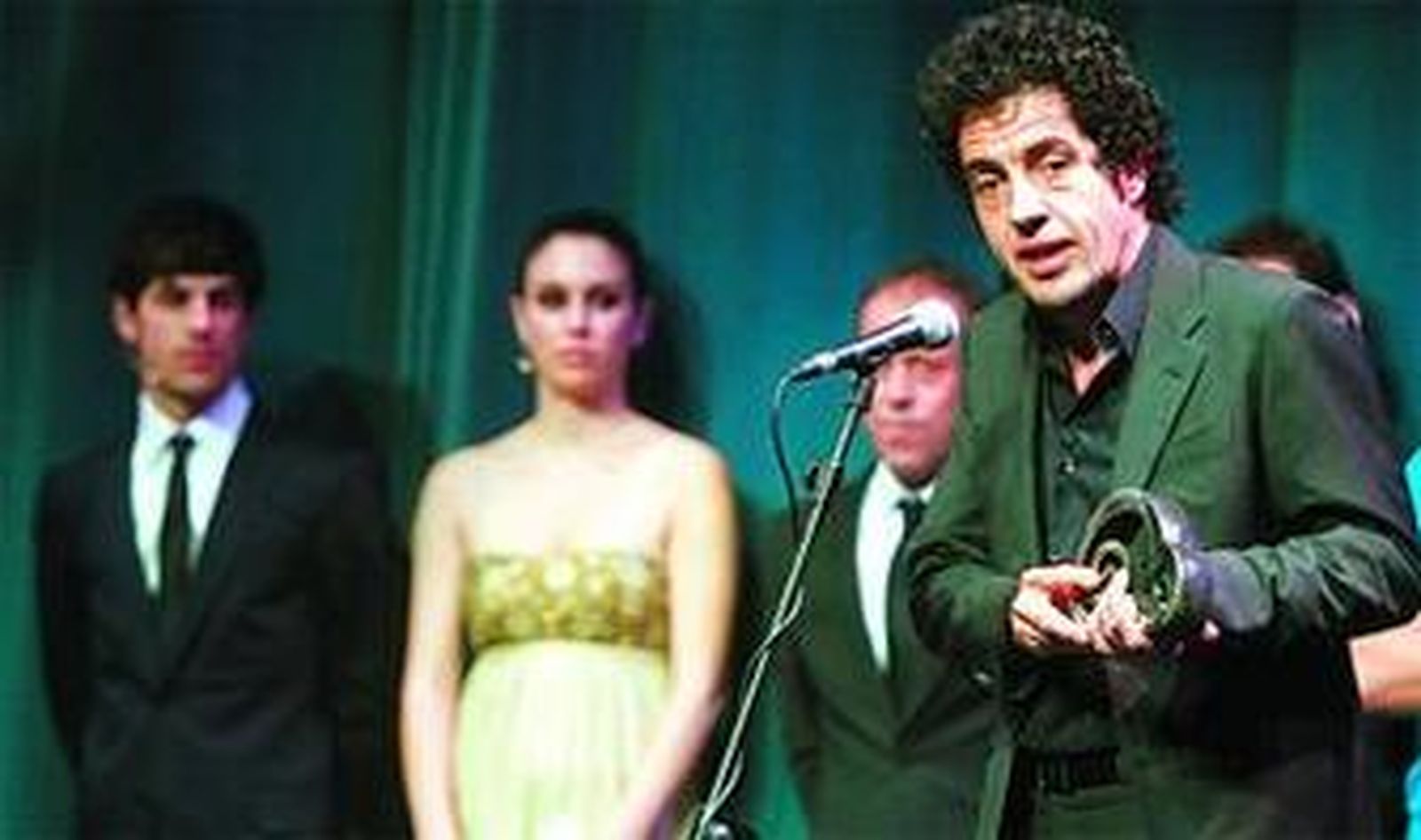 Daniel Écija, en la gala del pasado domingo en Lepe (Huelva).