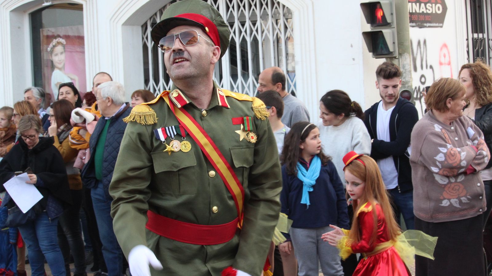 Franco en el carnaval de Vera