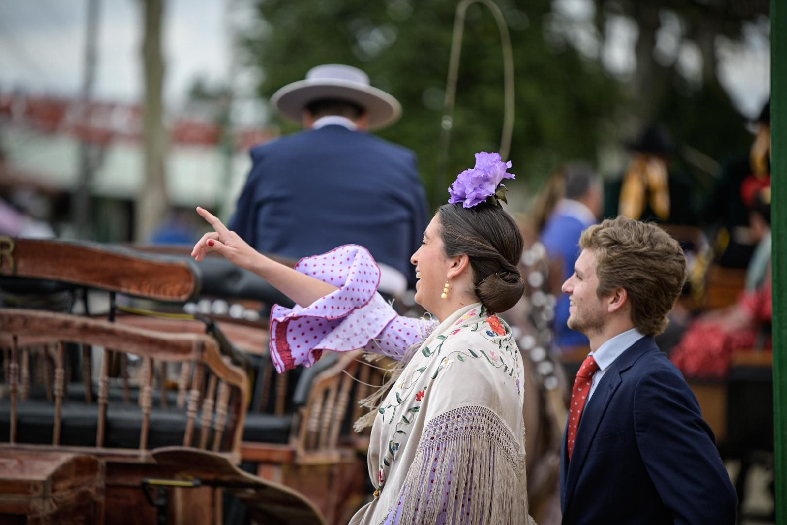 Fotos del bonito ambiente por las calles del real de la Feria de Sevilla