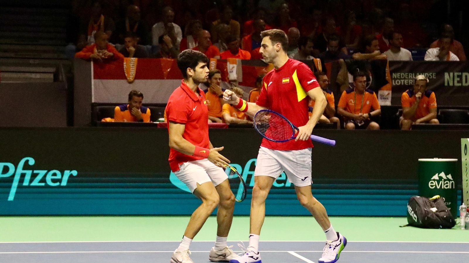 El doble Alcaraz-Granollers vs Koolhof-Van de Zandschulp, en fotos