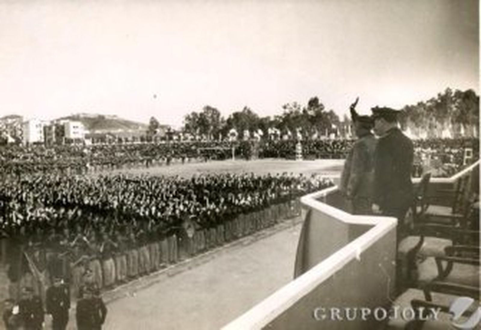 La Rosaleda escenario de la visita del dictador