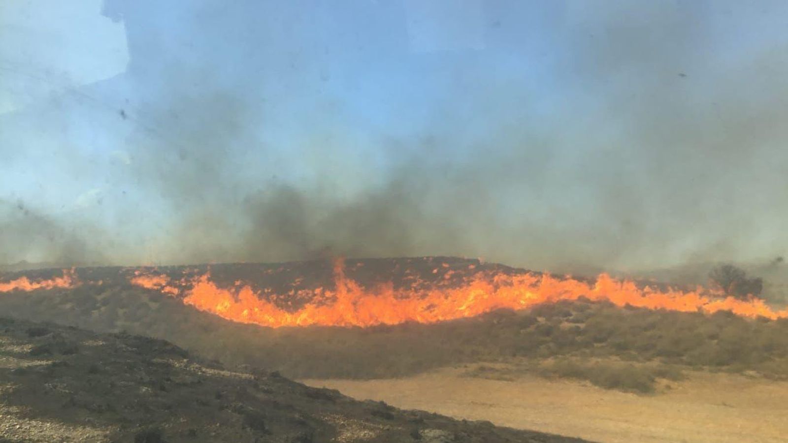El incendio forestal declarado en Benamaurel