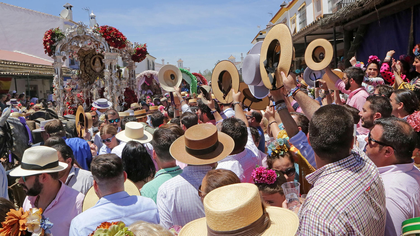 Imágenes de pasadas romerías de la Hdad de Jerez al Rocío