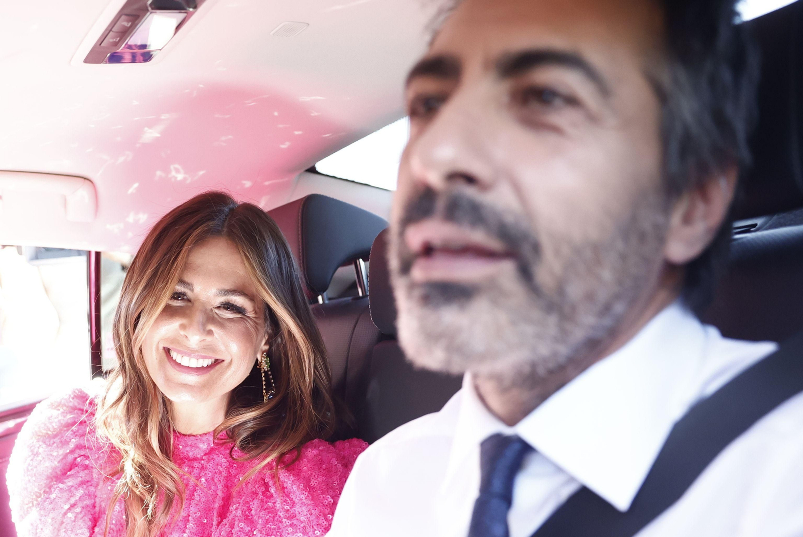 Nuria Roca y Juan del Val, compañeros de Tamara Falcó en 'El Hormiguero', llegan juntos a El Rincón. Nuria Roca y Juan del Val, compañeros de Tamara Falcó en 'El Hormiguero', llegan juntos a El Rincón.