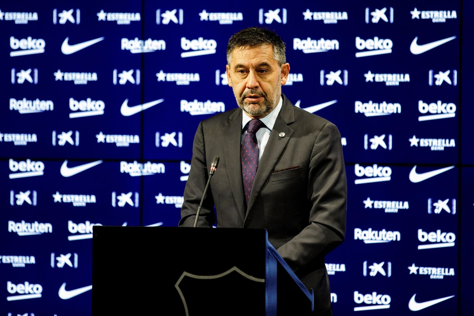 Bartomeu, tras la junta directiva de este lunes.