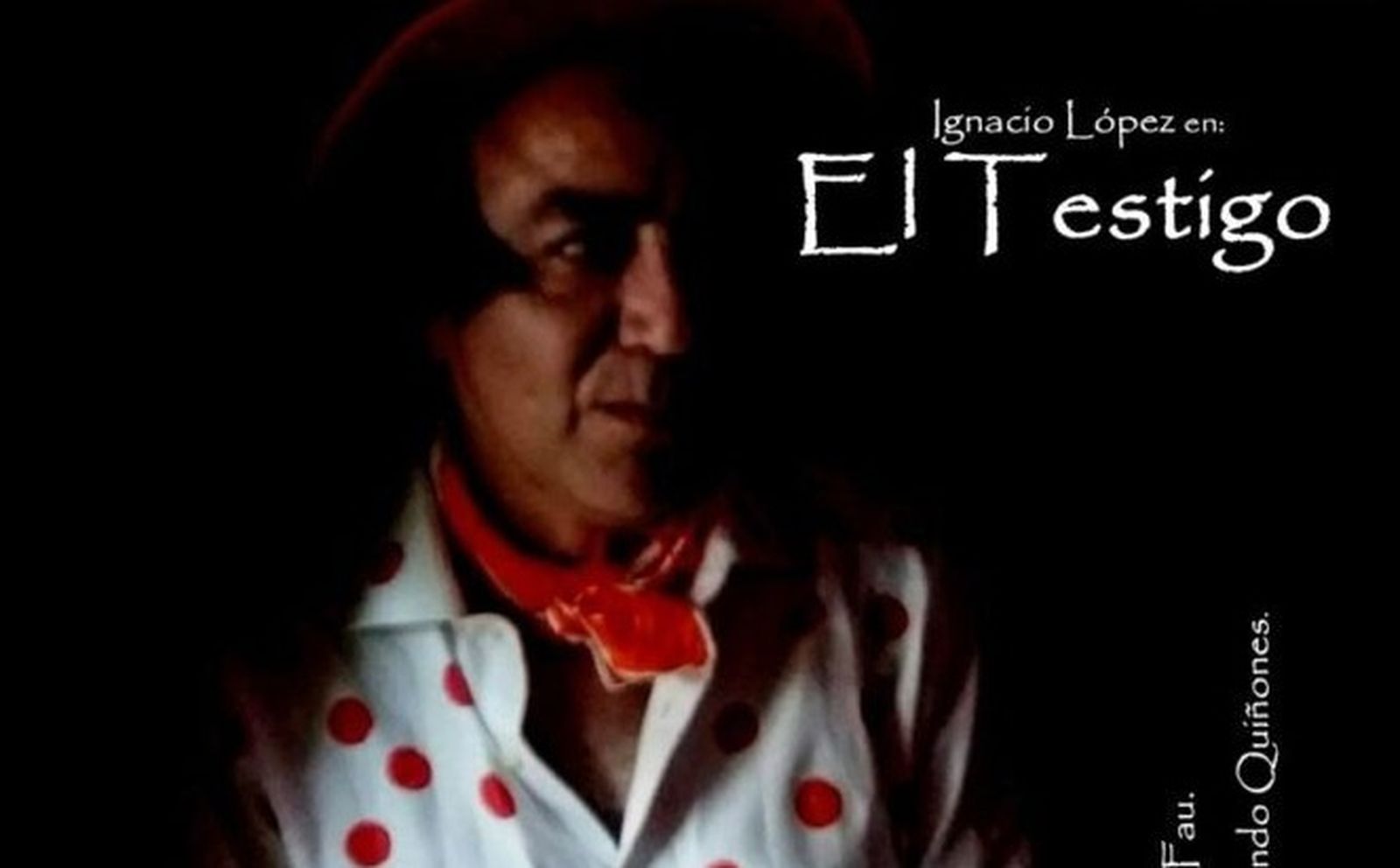 Cartel de la obra El Testigo de la compañía jerezana Teatro Mediazuela