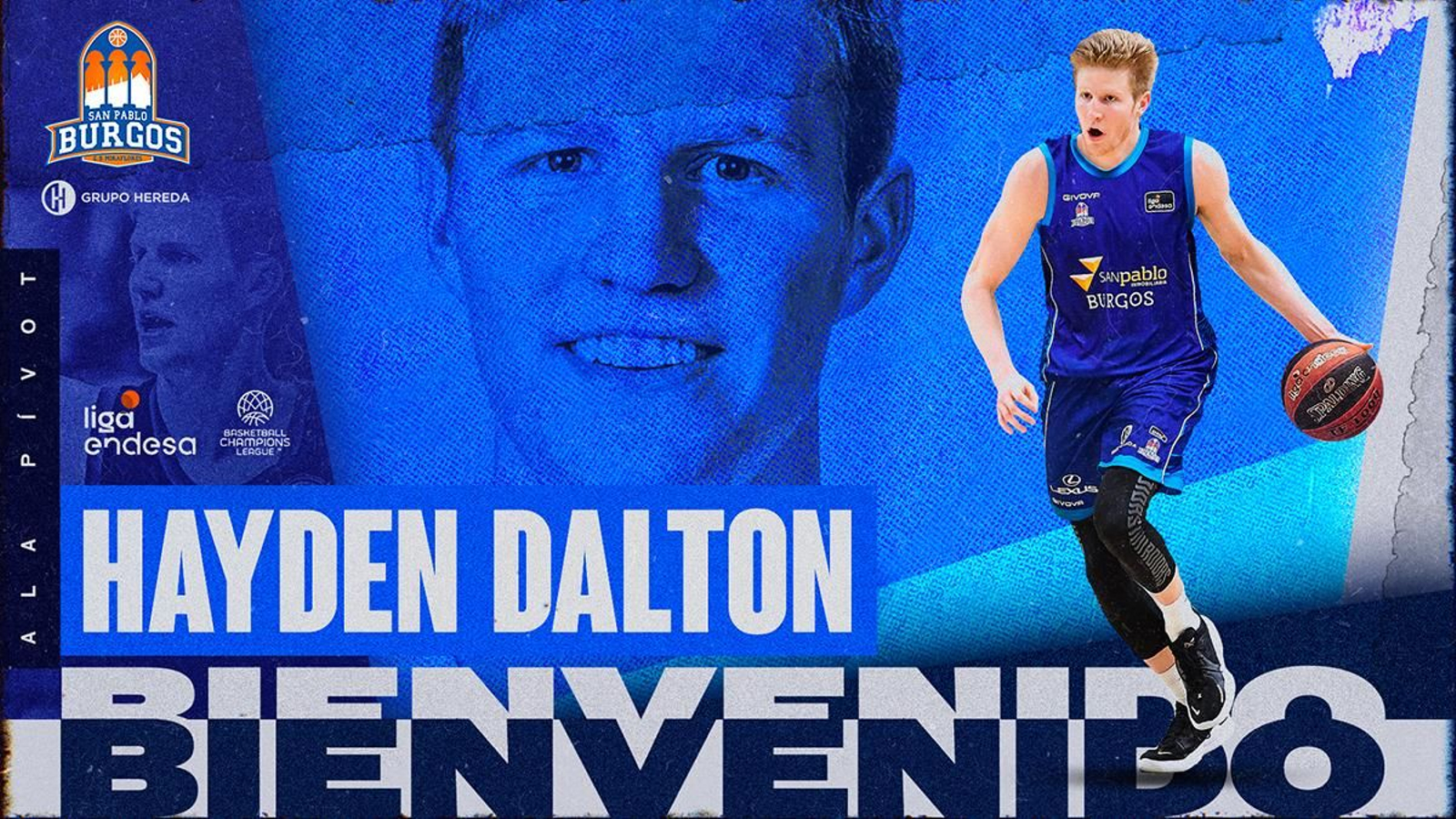 Hayden Dalton, nuevo jugador del Hereda San Pablo Burgos.