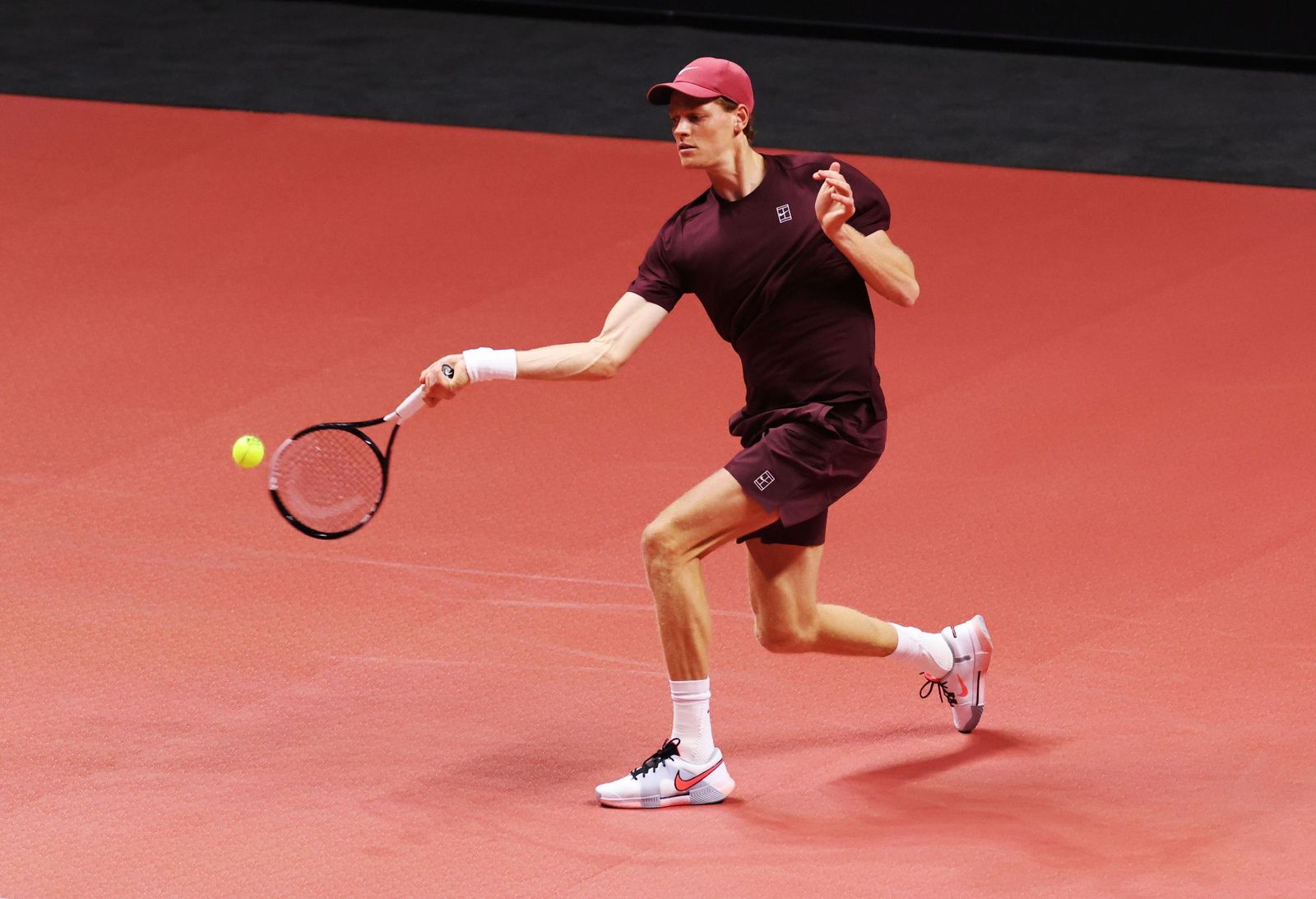 Las fotos de la exhibición entre Alcaraz y Sinner