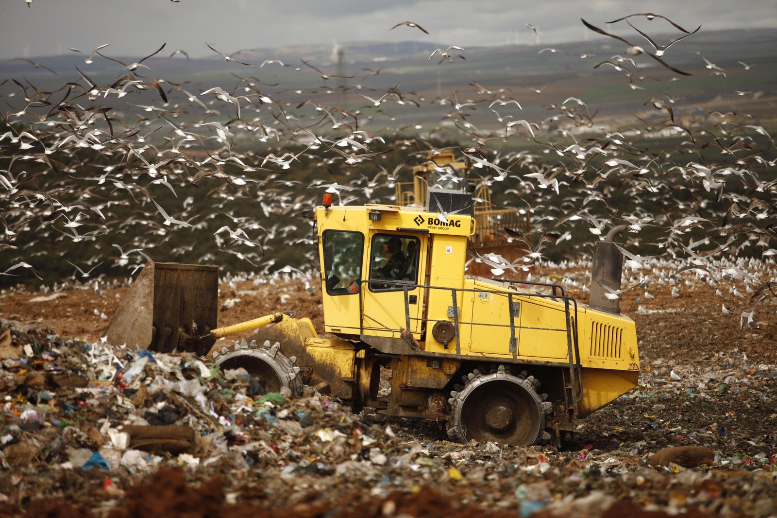 Una máquina en la planta de tratamiento y reciclaje de Valsequillo.
