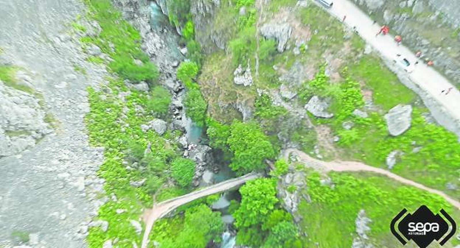 Los excursionistas habían llegado al final de la ruta
