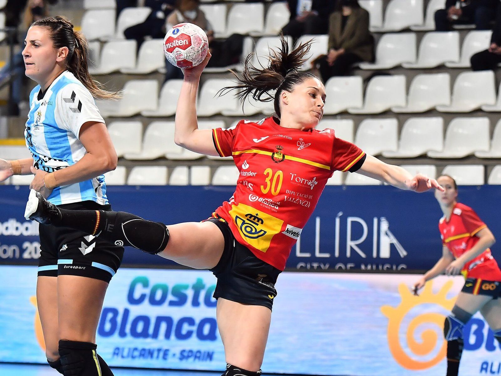 Sole López, en un amistoso con las Guerreras.