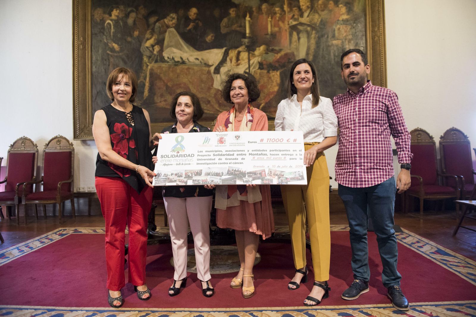 Rita Rodríguez, María José Gálvez, Pilar Aranda, Irene Cantarero y Raúl Ruiz.