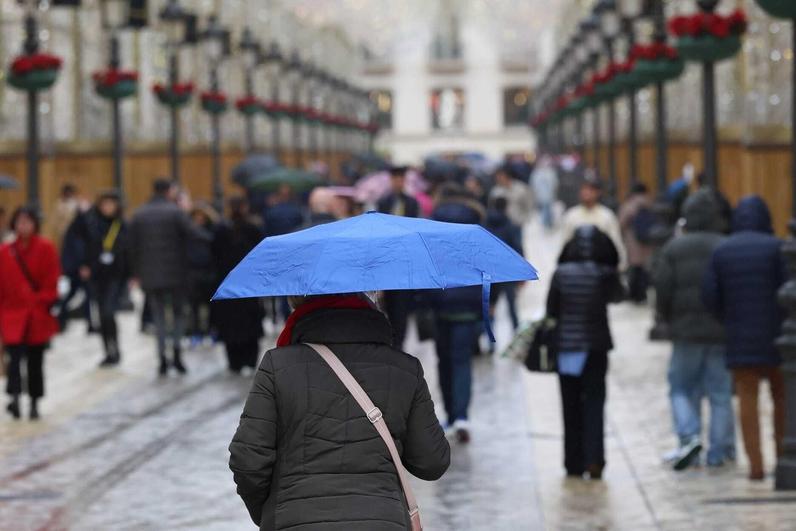 Lluvias en Málaga este martes.