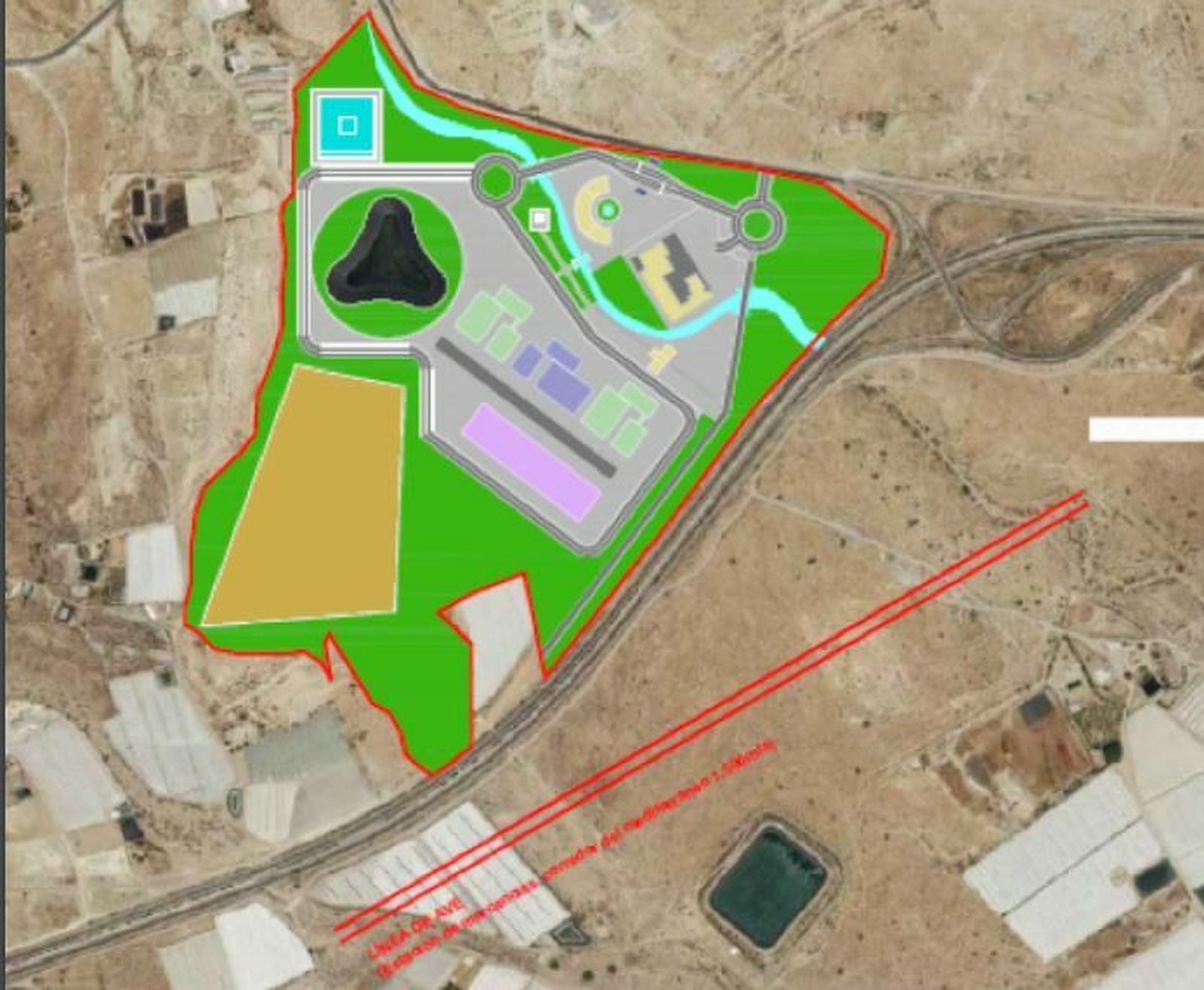 Zona entre Níjar y Campohermoso donde se ubicará la Ciudad del Cine impulsada por la Junta de Andalucía