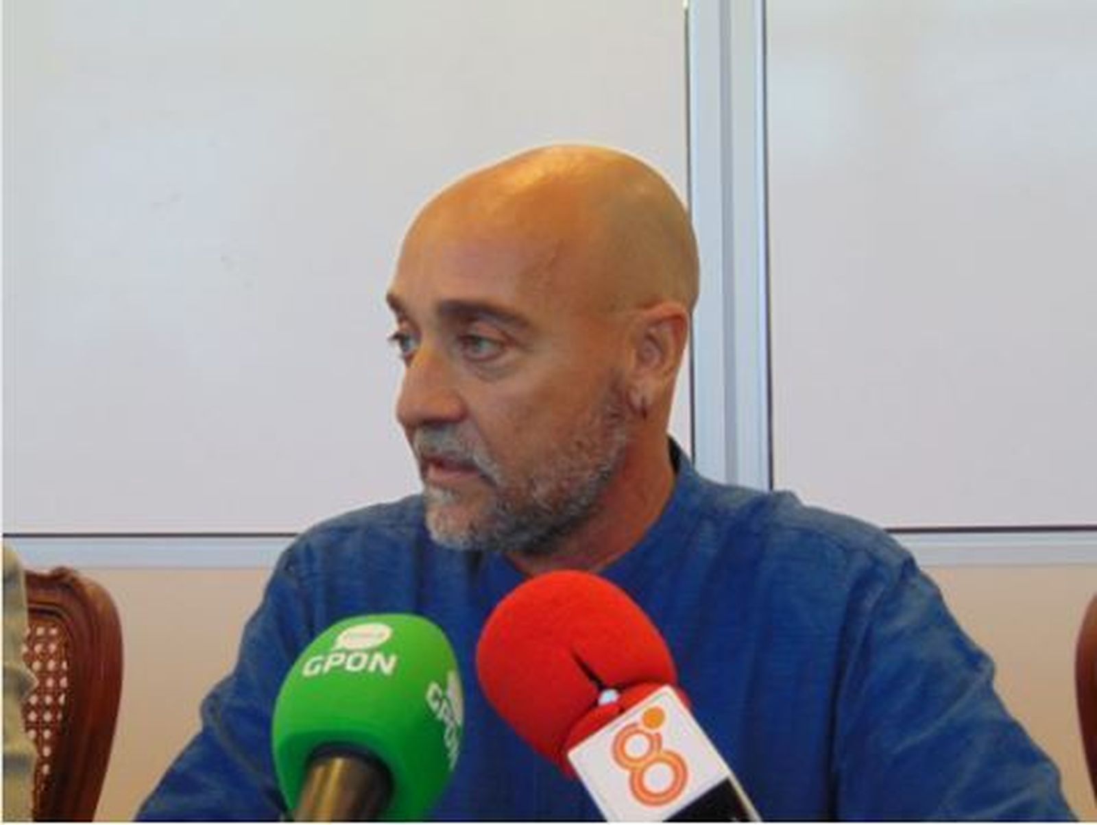 Javier Velasco, durante una rueda de prensa