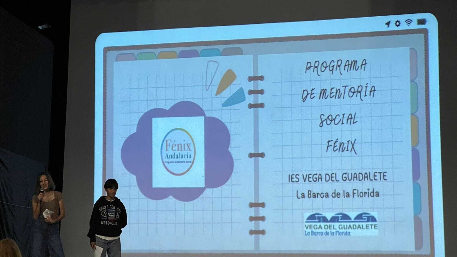 Una de las ponencias del IES Vega del Guadalete.