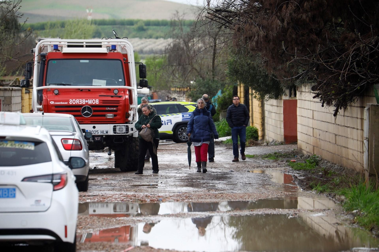 Las imágenes de las parcelaciones inundadas por la crecida del río Guadalquivir