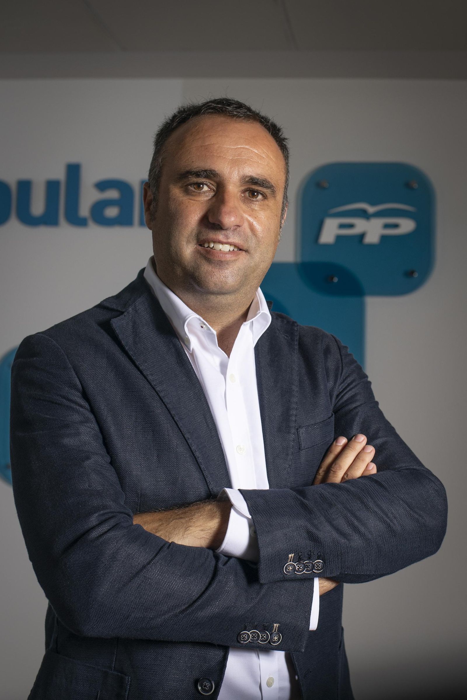 Francisco Rodríguez en la sede del PP