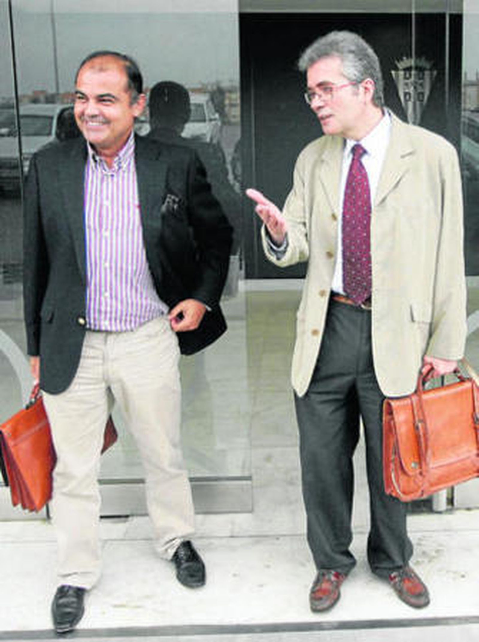 Daniel Pastor y Alberto Escudero, en una de sus recientes visitas a El Arcángel.