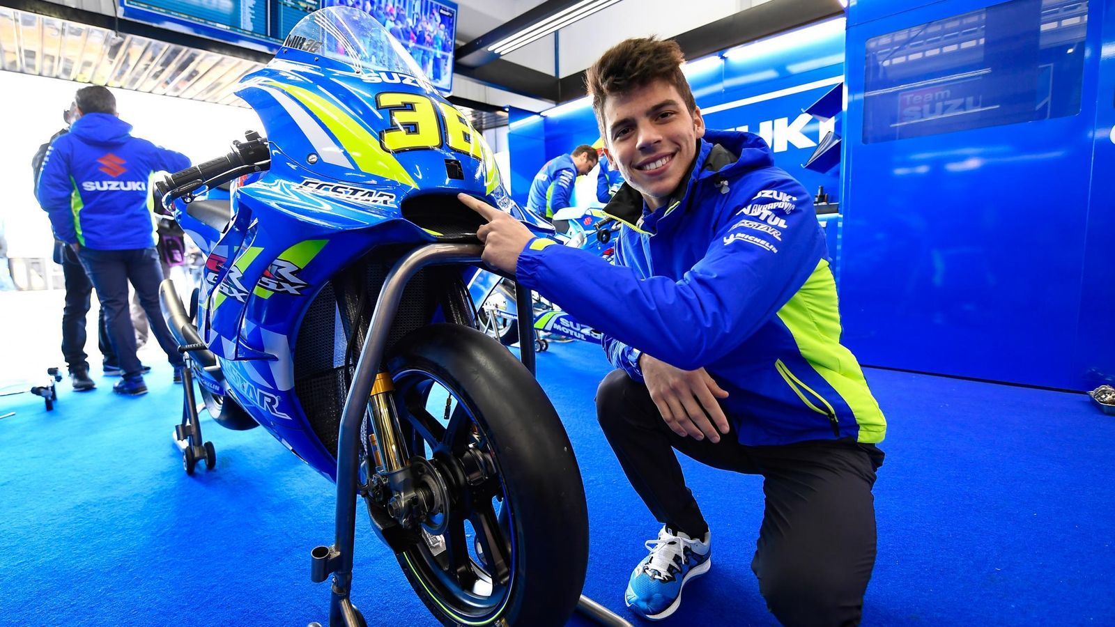 Joan Mir se estrenó con la Suzuki.