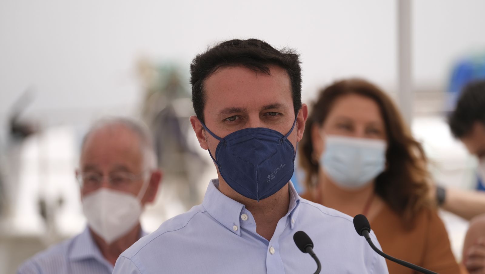 Primera piedra de la nueva lonja del Puerto Pesquero de Roquetas de Mar