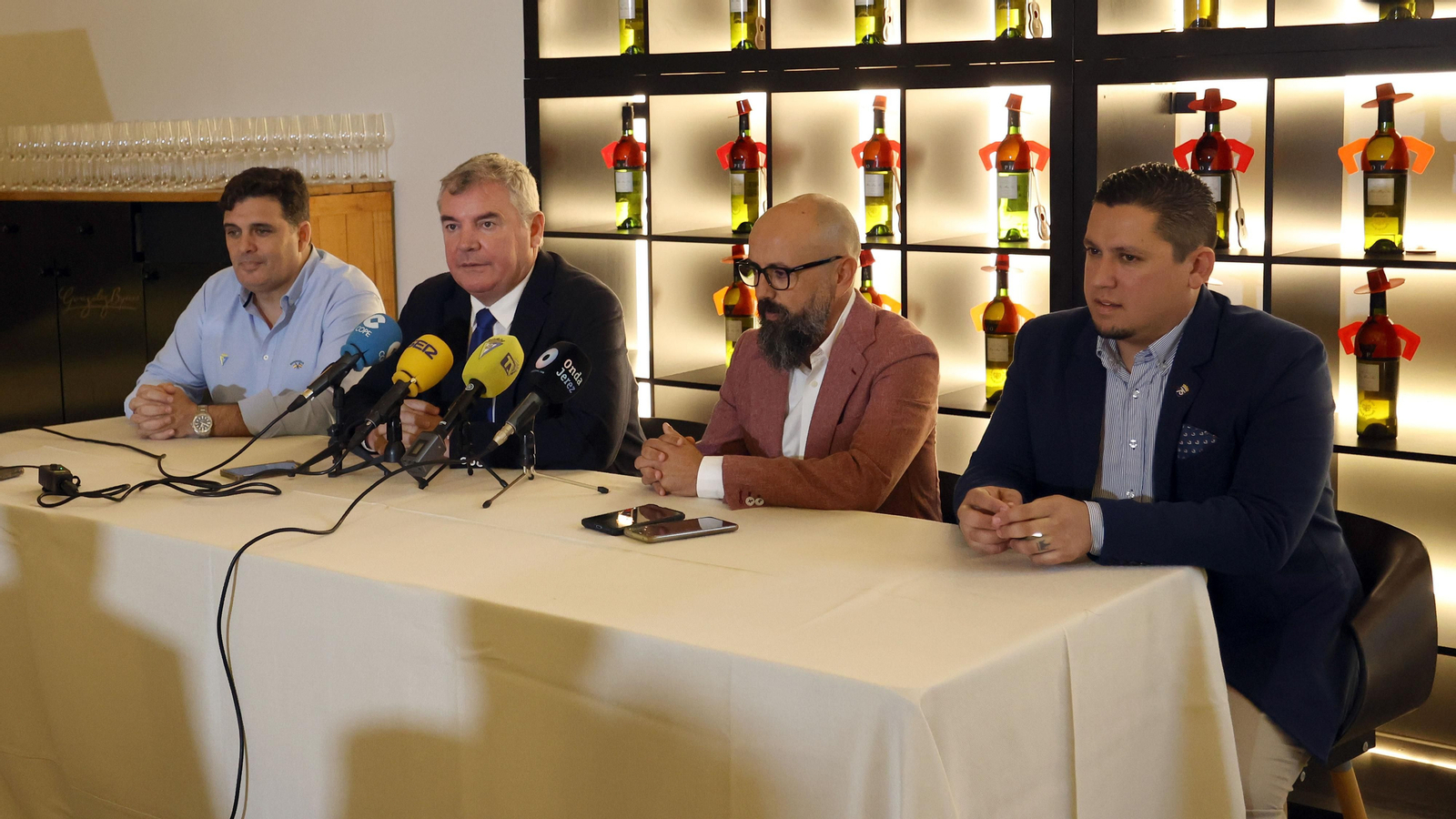 Cartel del partido Xerez CD - Cádiz CF en el 75 aniversario del Xerez CD