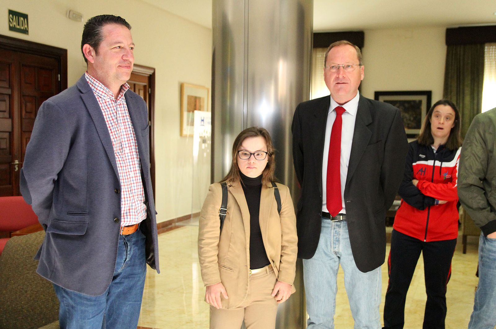 Blanca Betanzos recibida en la Diputación de Huelva, en imágenes