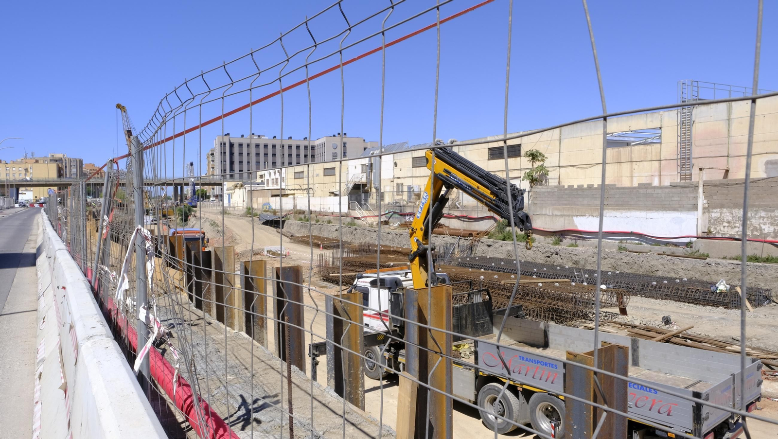 Las obras del soterramiento en Almería, en imágenes