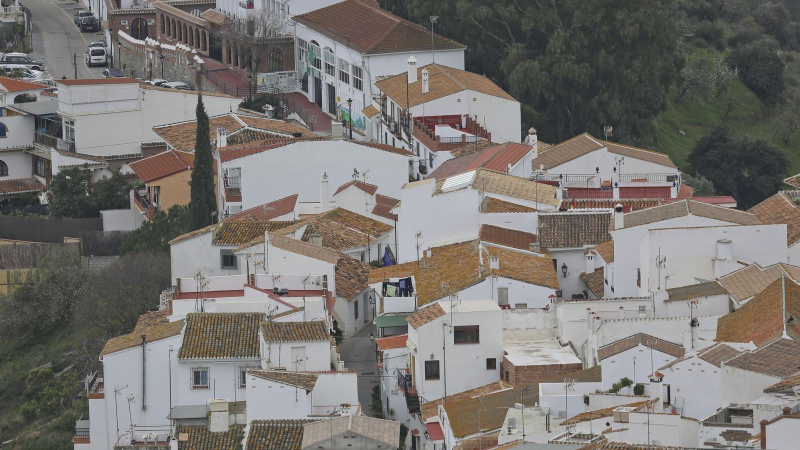 Las casas blanqueadas de Totalán. Las casas blanqueadas de Totalán.