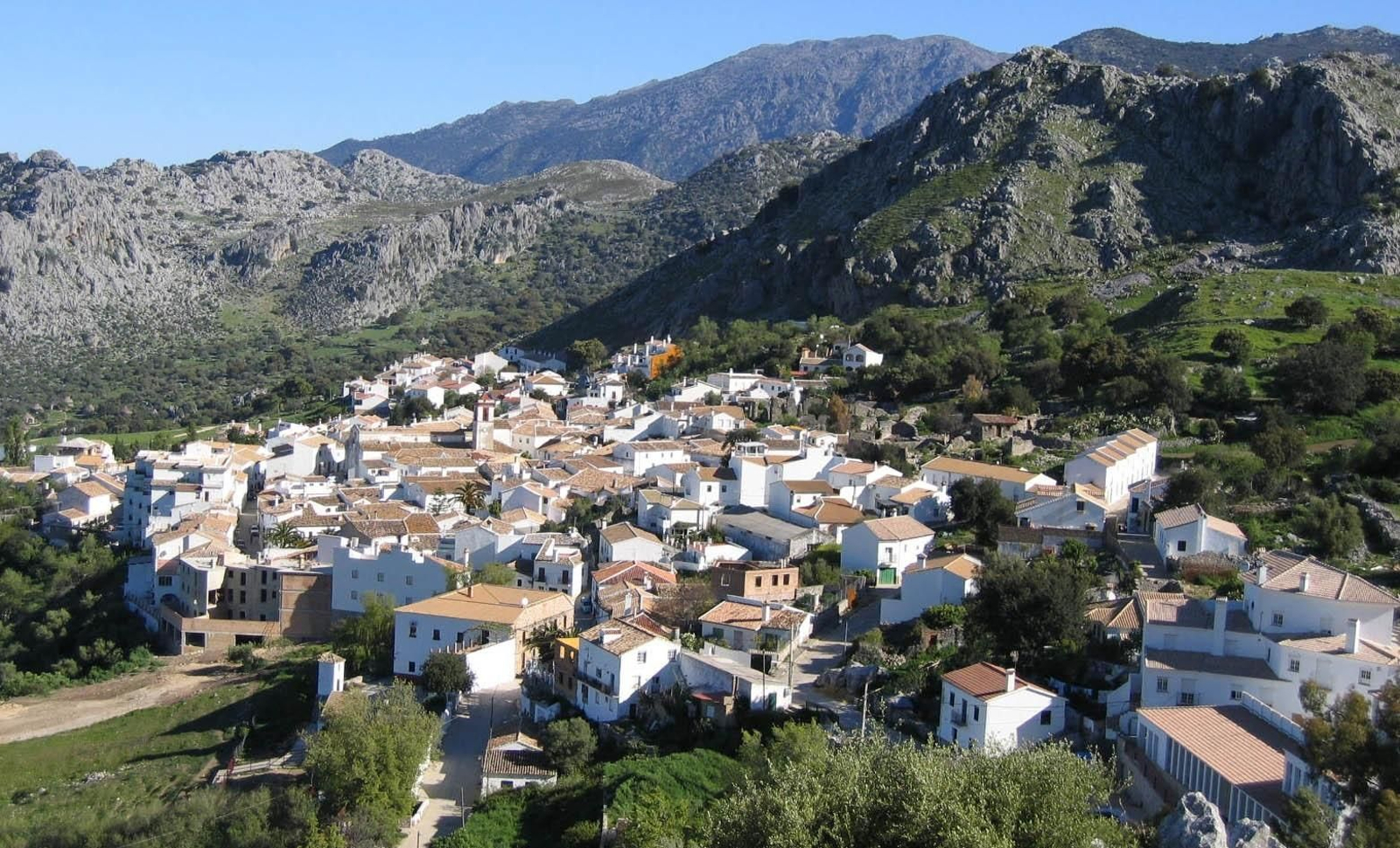 Vista panorámica de Benaocaz, libre ahora de coronavirus