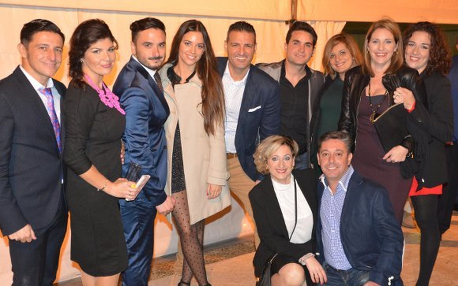 David Palomar, Anabel Rivera, Riki Rivera, Violeta Arriaza, Paco Trujillo, Isabel Rubianes, Sonia Moreno, Manuela Núñez y Esther Rivera, entre otros.  Foto: Ignacio Casas de Ciria