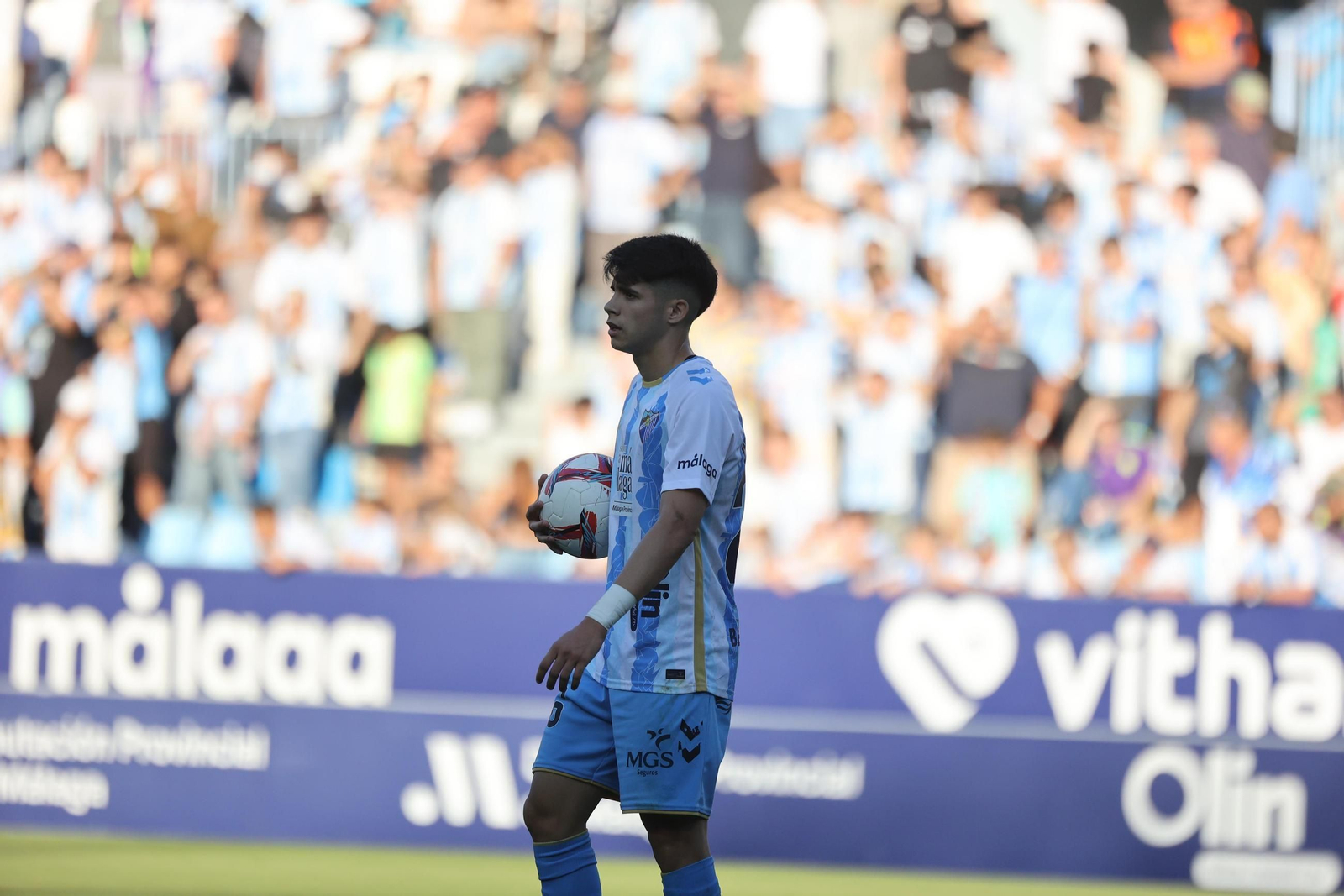 Cordero, antes del penalti en el Málaga CF-Oviedo Cordero, antes del penalti en el Málaga CF-Oviedo