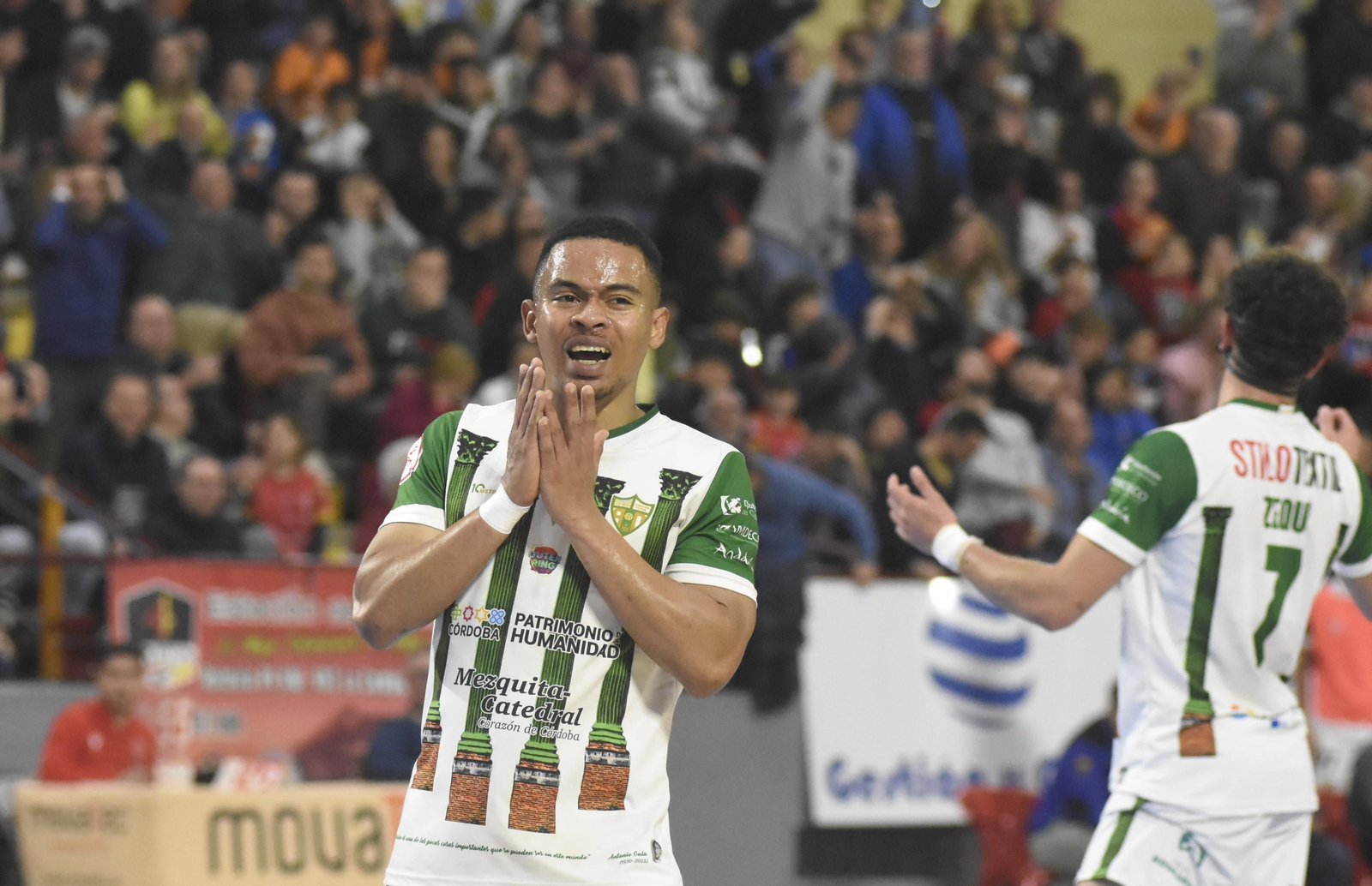 Muhammad se lamenta tras fallar una ocasión ante el Palma Futsal.