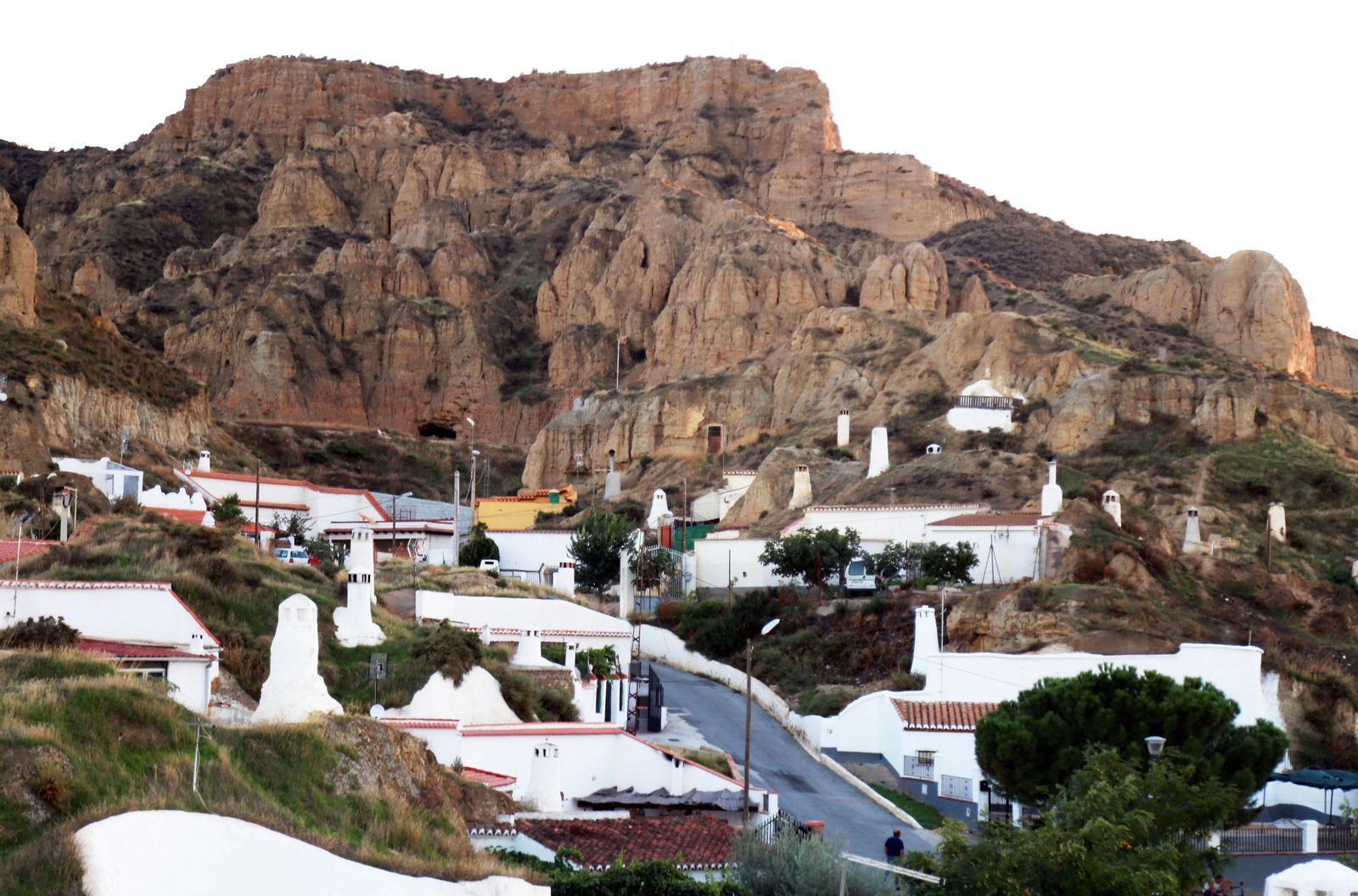Vista de la localidad de Guadix en el Geoparque  de Granada.