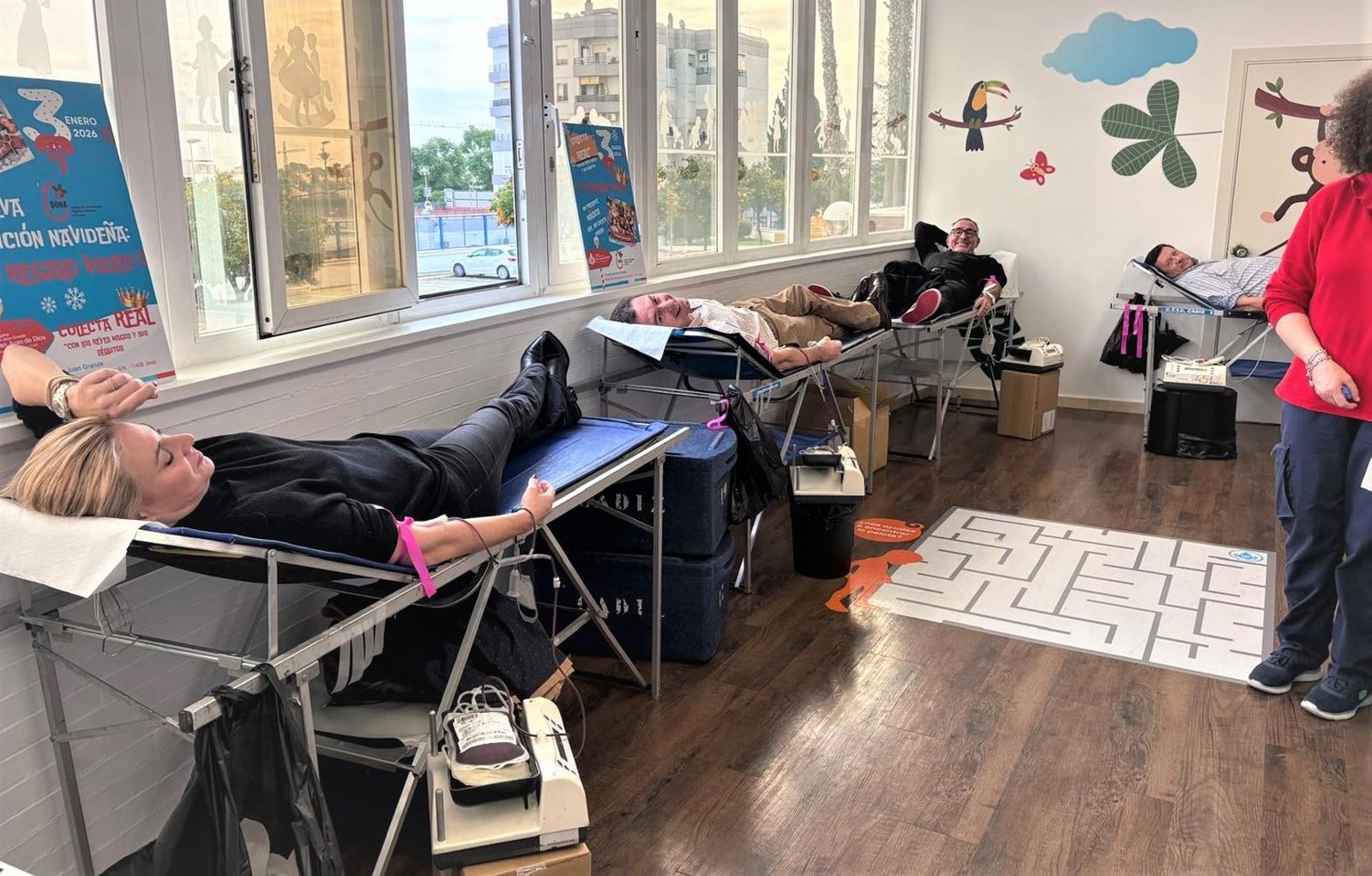 Colecta de sangre 'real' en el Hospital San Juan Grande de Jerez