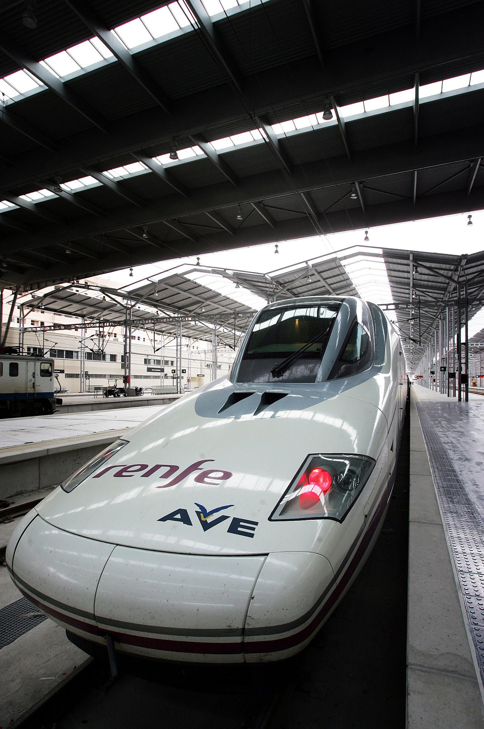 Un tren AVE, en Málaga.