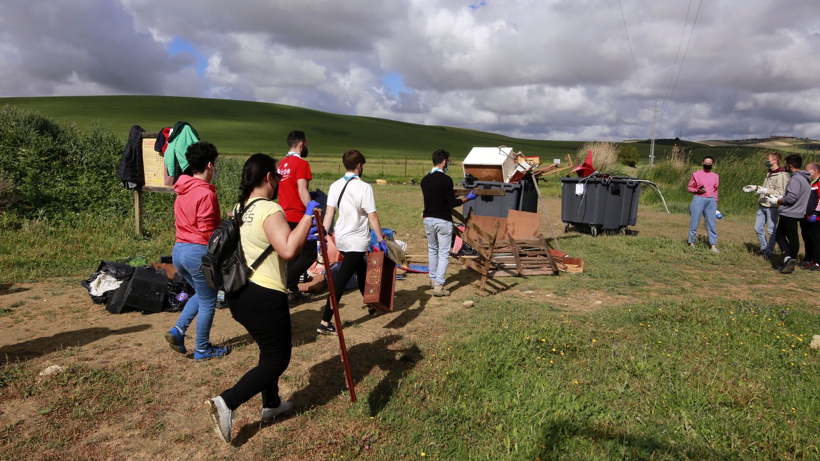Gran recogida de Zero Waste Jerez con casi 40 voluntarios