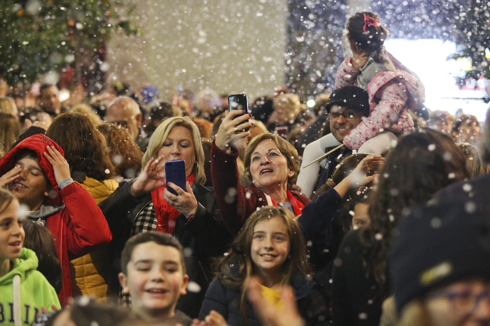 Fotos de la nieve en la Navidad de Málaga