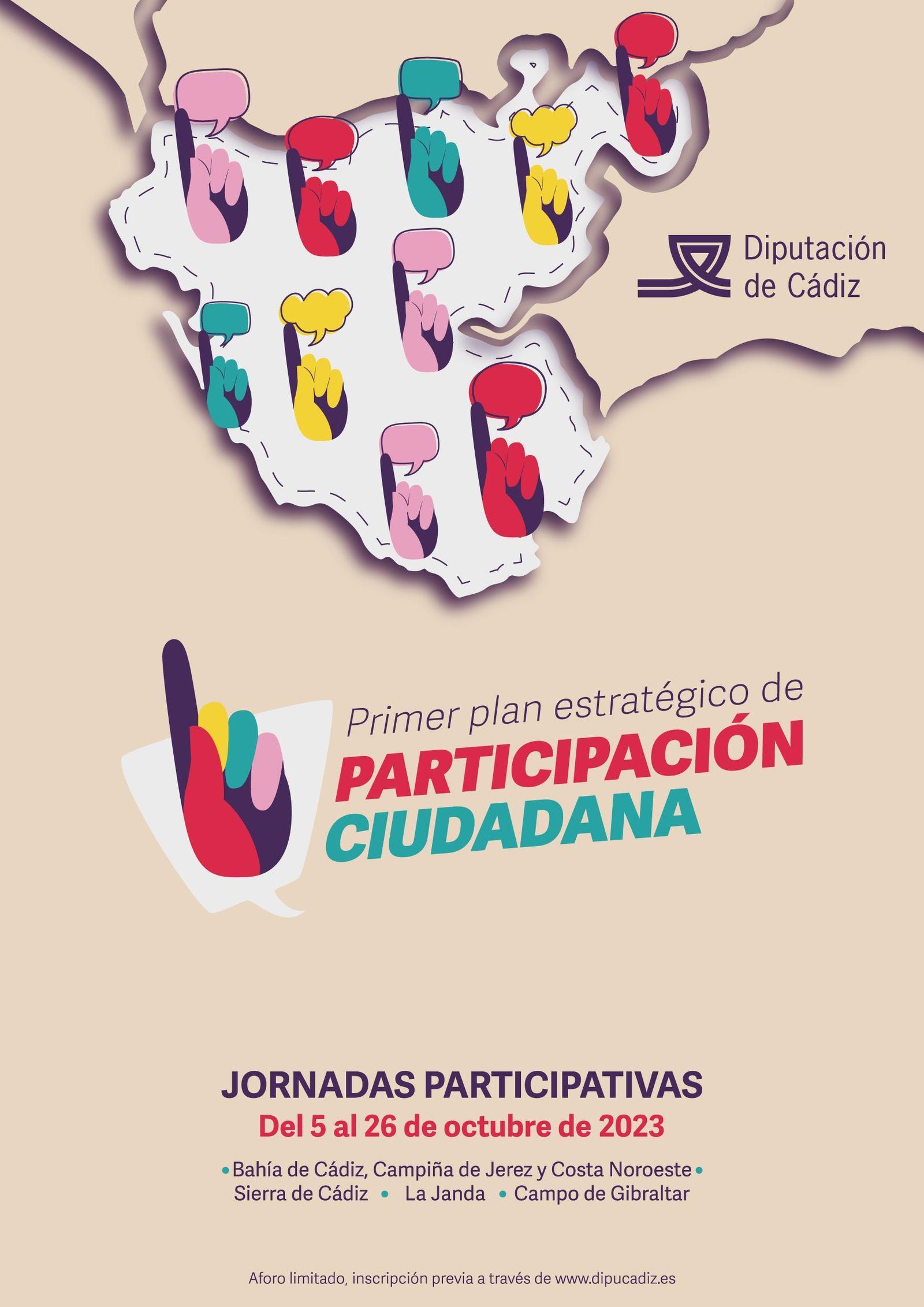 El cartel de las jornadas del primer Plan Estratégico de Participación Ciudadana.