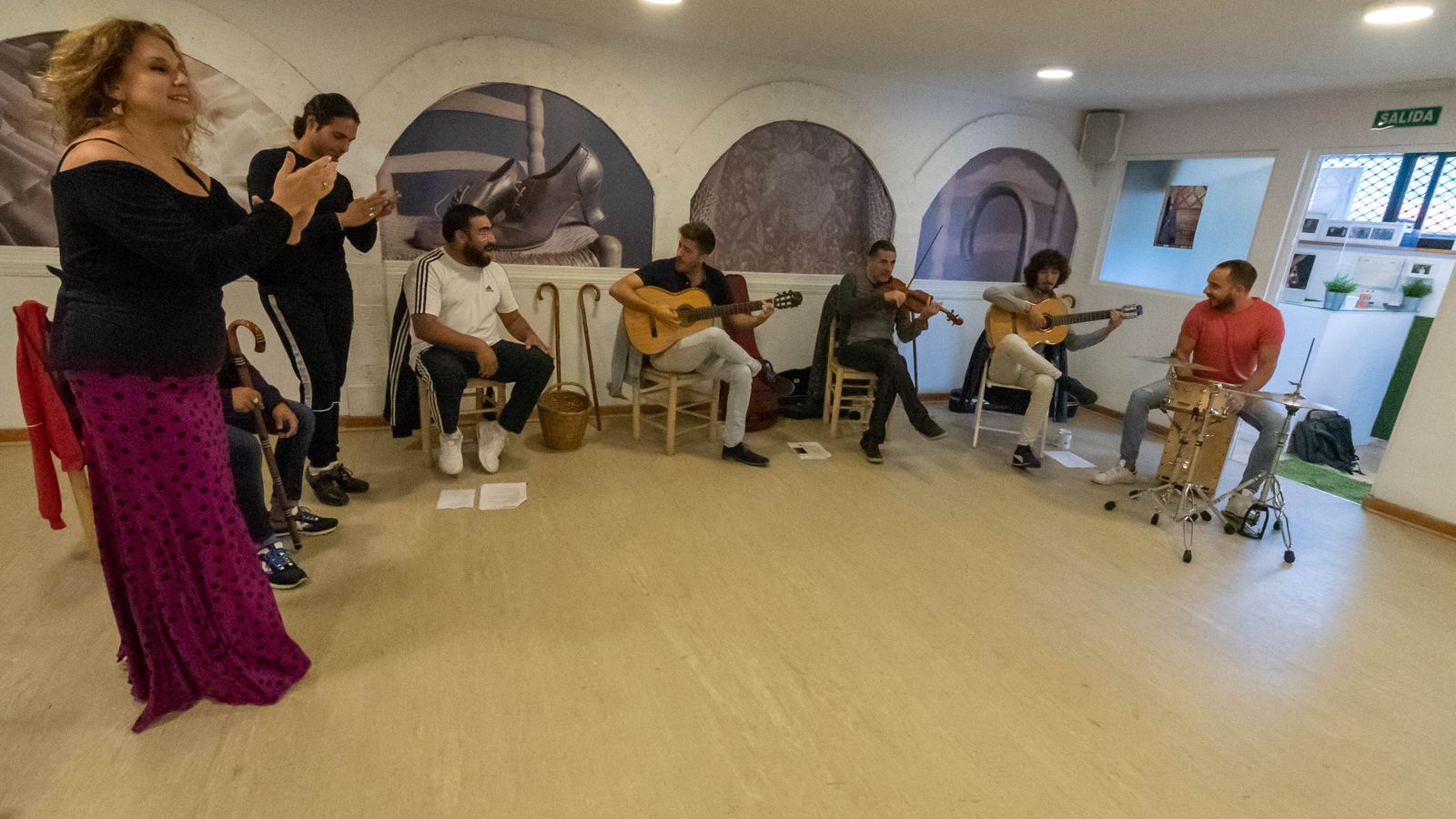 Las fotos del ensayo del ultimo espectaculo de Mónika Bellido